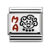 nomination enamel and sterling silver grandma charm 33020811