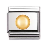 Nomination - Stainless Steel With 18ct Gold \'Big Dot\' Charm 030110/13