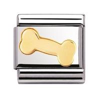 Nomination - Stainless Steel With 18ct Gold \'Bone\' Charm 030110/09