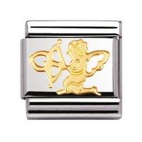 Nomination - Stainless Steel With 18ct Gold \'Cupid\' Charm 030116/07