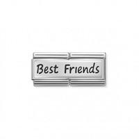 Nomination Composable Double Engraved Link in Stainless Steel Best Friends Charm (330710/03)