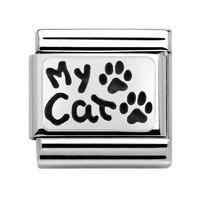 Nomination - Sterling Silver \'My Cat\' Charm 330102/36