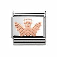 Nomination Composable Classic 9ct Rose Angel Charm