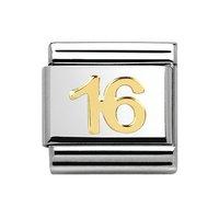 Nomination Composable Classic 18ct Gold 16 Charm