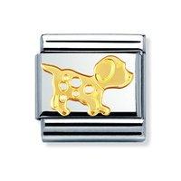 Nomination Composable Classic 18ct Gold Dog Charm