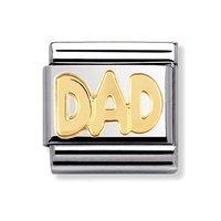 Nomination Composable Classic 18ct Gold Dad Charm