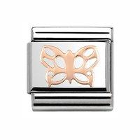 Nomination Composable Classic 9ct Rose Butterfly Charm