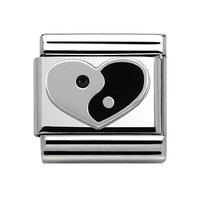 Nomination Composable Classic Ying Yang Heart Charm