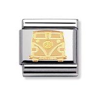 Nomination Composable Classic 18ct Gold Campervan Charm