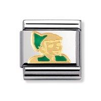Nomination Composable Classic 18ct Gold and Enamel Peter Pan Charm