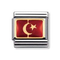 Nomination Composable Classic Turkey Flag Charm