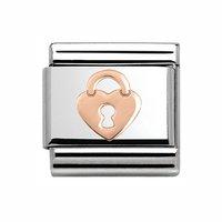 Nomination Composable Classic Heart Lock Charm