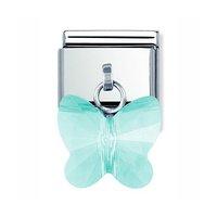 Nomination Composable Blue Swarovski Butterfly Drop Charm