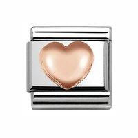 Nomination Composable Classic Rose Raised Heart Charm
