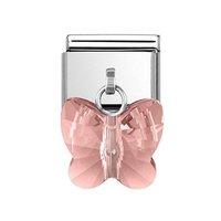 Nomination Composable Pink Hanging Butterfly Charm