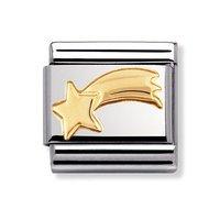 Nomination Composable Classic 18ct Gold Shooting Star Charm