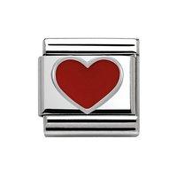 Nomination Composable Classic Silver Red Heart Charm