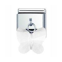 Nomination Composable White Swarovski Buttlerfly Drop Charm