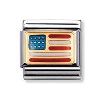 Nomination Composable Classic USA Flag Charm
