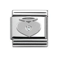 Nomination Composable Classic Cubic Zirconia Angel Heart Charm