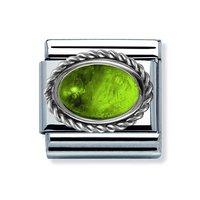 Nomination Composable Classic Peridot Oval Rope Charm