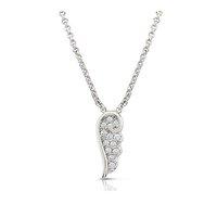 Nomination Angel Sterling Silver and Cubic Zirconia Wing Necklace
