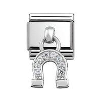 Nomination Composable Classic Silver Hanging Horse Shoe Charm