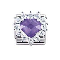 Nomination Composable Classic Royal Purple Heart Charm