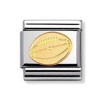Nomination Composable Classic 18ct Gold American Football Charm