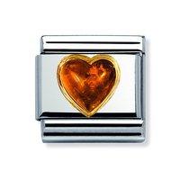 Nomination Composable Classic Amber Heart Charm