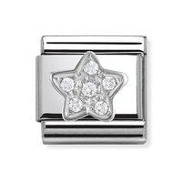 Nomination Composable Classic Silver and Zirconia Star Charm