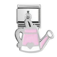 Nomination Composable Hanging Pink Watering Can Drop Charm