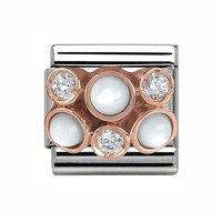 Nomination Composable Classic White Pearl Cluster Charm