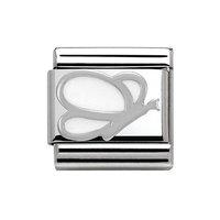 Nomination Composable Classic Silver White Butterfly Charm