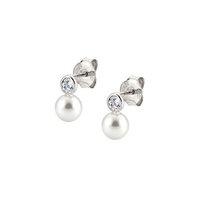 Nomination Silver Swarovski and Pearl Earrings