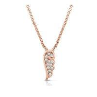 Nomination Angel Rose Gold and Cubic Zirconia Wing Necklace
