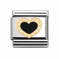Nomination Composable Classic Gold and Enamel Heart Charm