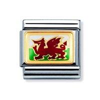 Nomination Composable Classic Welsh Flag Charm