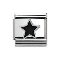 Nomination Composable Classic Silver Black Star Charm