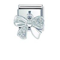 Nomination Composable Hanging Cubic Zirconia Bow Charm
