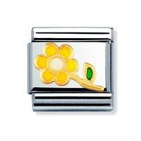 Nomination Composable Classic Gold and Enamel Yellow Flower Charm