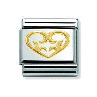 Nomination Composable Classic Decorated Heart Charm
