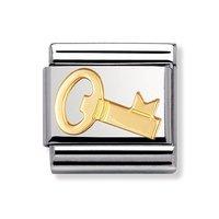 Nomination Composable Classic 18ct Gold Key Charm