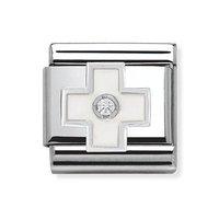Nomination Composable Classic White Cross Charm
