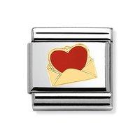 Nomination Composable Classic Heart Envelope Charm