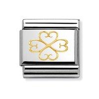 Nomination Composable Classic Hearts and Clover Charm