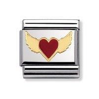 Nomination Composable Classic Flying Heart Charm