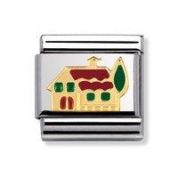 Nomination Composable Classic Red and Green Enamel House Charm
