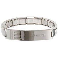 nomination trendsetter polished stainless steel bracelet