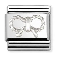 Nomination - Elegance \'Relief\' With Sterling Silver \'Bow\' Charm 030155/03